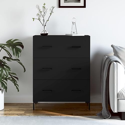 homiuse Sideboard aus Holz Beistellschrank Multifunktionale Möbel für Wohnzimmer Büro oder Flur Minimalistischen Design Schwarz 69,5x34x90 cm homiuse Sideboard aus Holz Beistellschrank Multifunktionale Möbel für Wohnzimmer Büro oder Flur Minimalistischen Design Schwarz 69,5x34x90 cm von homiuse