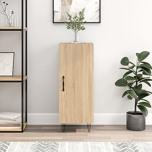 homiuse Sideboard aus Holz Beistellschrank Multifunktionale Möbel für Wohnzimmer Büro oder Flur Minimalistischen Design Sonoma-Eiche 34,5x34x90 cm homiuse Sideboard aus Holz Beistellschrank Multifunktionale Möbel für Wohnzimmer Büro oder Flur Minimalistischen Design Sonoma-Eiche 34,5x34x90 cm von homiuse