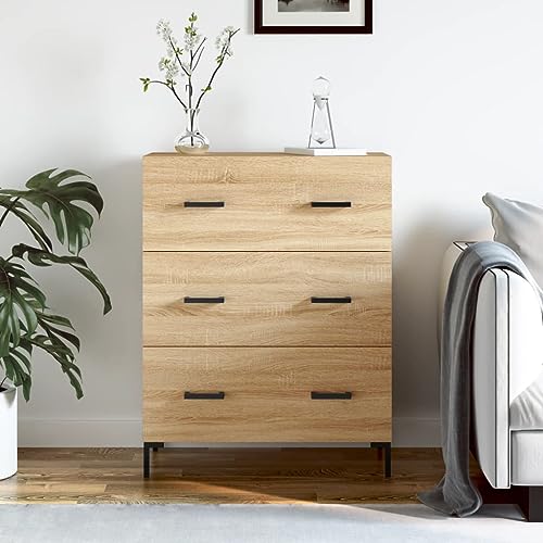 homiuse Sideboard aus Holz Beistellschrank Multifunktionale Möbel für Wohnzimmer Büro oder Flur Minimalistischen Design Sonoma-Eiche 69,5x34x90 cm homiuse Sideboard aus Holz Beistellschrank Multifunktionale Möbel für Wohnzimmer Büro oder Flur Minimalistischen Design Sonoma-Eiche 69,5x34x90 cm von homiuse