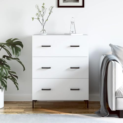 homiuse Sideboard aus Holz Beistellschrank Multifunktionale Möbel für Wohnzimmer Büro oder Flur Minimalistischen Design Weiß 69,5x34x90 cm homiuse Sideboard aus Holz Beistellschrank Multifunktionale Möbel für Wohnzimmer Büro oder Flur Minimalistischen Design Weiß 69,5x34x90 cm von homiuse