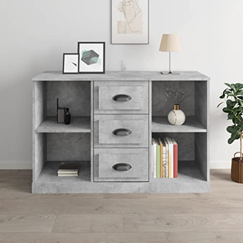 homiuse Sideboard aus Holz Beistellschrank Multifunktionale Möbel für Wohnzimmer Schlafzimmer Büro oder Flur Minimalistischen Design Betongrau 104,5x35,5x67,5 cm homiuse Sideboard aus Holz Beistellschrank Multifunktionale Möbel für Wohnzimmer Schlafzimmer Büro oder Flur Minimalistischen Design Betongrau 104,5x35,5x67,5 cm von homiuse