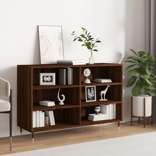 homiuse Sideboard aus Holz Beistellschrank Multifunktionale Möbel für Wohnzimmer Schlafzimmer Büro oder Flur Minimalistischen Design Braun Eichen-Optik 103,5x35x70 cm homiuse Sideboard aus Holz Beistellschrank Multifunktionale Möbel für Wohnzimmer Schlafzimmer Büro oder Flur Minimalistischen Design Braun Eichen-Optik 103,5x35x70 cm von homiuse