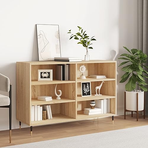 homiuse Sideboard aus Holz Beistellschrank Multifunktionale Möbel für Wohnzimmer Schlafzimmer Büro oder Flur Minimalistischen Design Sonoma-Eiche 103,5x35x70 cm homiuse Sideboard aus Holz Beistellschrank Multifunktionale Möbel für Wohnzimmer Schlafzimmer Büro oder Flur Minimalistischen Design Sonoma-Eiche 103,5x35x70 cm von homiuse