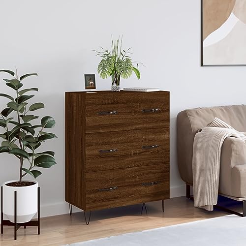 homiuse Sideboard aus Holz Beistellschrank Multifunktionale Möbel für Wohnzimmer Schlafzimmer oder Flur Minimalistischen Design Braun Eichen-Optik 69,5x34x90 cm homiuse Sideboard aus Holz Beistellschrank Multifunktionale Möbel für Wohnzimmer Schlafzimmer oder Flur Minimalistischen Design Braun Eichen-Optik 69,5x34x90 cm von homiuse