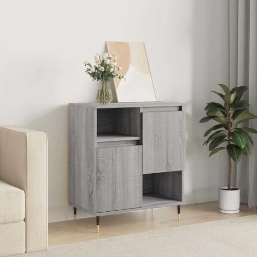 homiuse Sideboard aus Holz Beistellschrank Multifunktionale Möbel für Wohnzimmer Schlafzimmer oder Flur Minimalistischen Design Grau Sonoma 60x35x70 cm homiuse Sideboard aus Holz Beistellschrank Multifunktionale Möbel für Wohnzimmer Schlafzimmer oder Flur Minimalistischen Design Grau Sonoma 60x35x70 cm von homiuse
