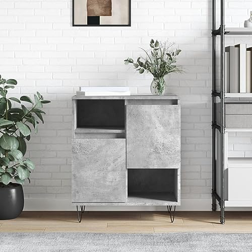 homiuse Sideboard aus Holz Beistellschrank für Wohnzimmer Schlafzimmer oder Flur Multifunktionale Möbel Minimalistischen Design Betongrau 60x35x70 cm homiuse Sideboard aus Holz Beistellschrank für Wohnzimmer Schlafzimmer oder Flur Multifunktionale Möbel Minimalistischen Design Betongrau 60x35x70 cm von homiuse