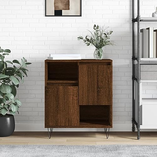 homiuse Sideboard aus Holz Beistellschrank für Wohnzimmer Schlafzimmer oder Flur Multifunktionale Möbel Minimalistischen Design Braun Eichen-Optik 60x35x70 cm homiuse Sideboard aus Holz Beistellschrank für Wohnzimmer Schlafzimmer oder Flur Multifunktionale Möbel Minimalistischen Design Braun Eichen-Optik 60x35x70 cm von homiuse