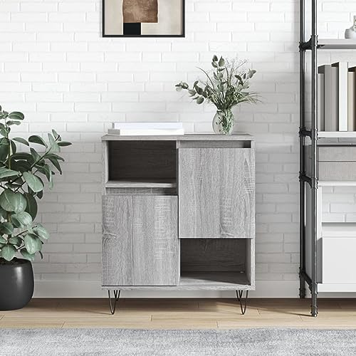 homiuse Sideboard aus Holz Beistellschrank für Wohnzimmer Schlafzimmer oder Flur Multifunktionale Möbel Minimalistischen Design Grau Sonoma 60x35x70 cm homiuse Sideboard aus Holz Beistellschrank für Wohnzimmer Schlafzimmer oder Flur Multifunktionale Möbel Minimalistischen Design Grau Sonoma 60x35x70 cm von homiuse