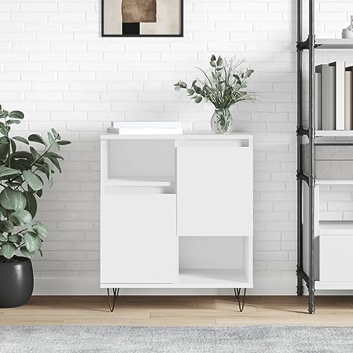 homiuse Sideboard aus Holz Beistellschrank für Wohnzimmer Schlafzimmer oder Flur Multifunktionale Möbel Minimalistischen Design Weiß 60x35x70 cm homiuse Sideboard aus Holz Beistellschrank für Wohnzimmer Schlafzimmer oder Flur Multifunktionale Möbel Minimalistischen Design Weiß 60x35x70 cm von homiuse