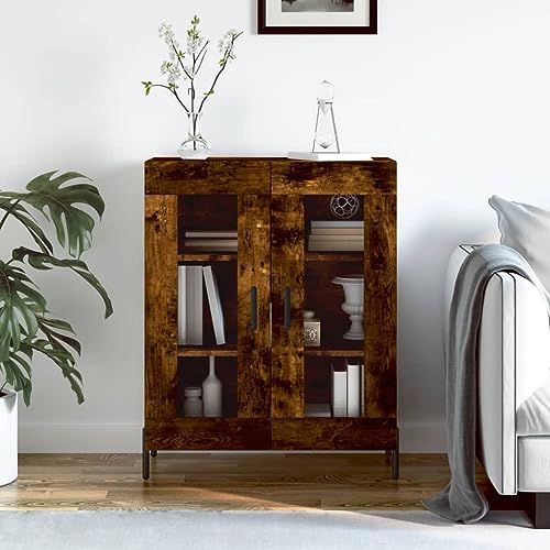 homiuse Sideboard aus Holz Multifunktionale Möbel Beistellschrank für Schlafzimmer Wohnzimmer oder Flur Minimalistischen Design Räuchereiche 69,5x34x90 cm homiuse Sideboard aus Holz Multifunktionale Möbel Beistellschrank für Schlafzimmer Wohnzimmer oder Flur Minimalistischen Design Räuchereiche 69,5x34x90 cm von homiuse