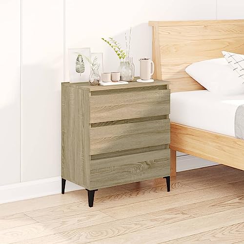 homiuse Sideboard aus Holz Multifunktionale Möbel Beistellschrank für Wohnzimmer Schlafzimmer Büro oder Flur Minimalistischen Design Sonoma-Eiche 60x35x70 cm homiuse Sideboard aus Holz Multifunktionale Möbel Beistellschrank für Wohnzimmer Schlafzimmer Büro oder Flur Minimalistischen Design Sonoma-Eiche 60x35x70 cm von homiuse