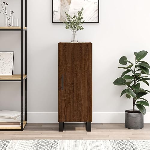homiuse Sideboard aus Holz Multifunktionale Möbel Beistellschrank für Wohnzimmer Schlafzimmer oder Flur Minimalistischen Design Braun Eichen-Optik 34,5x34x90 cm homiuse Sideboard aus Holz Multifunktionale Möbel Beistellschrank für Wohnzimmer Schlafzimmer oder Flur Minimalistischen Design Braun Eichen-Optik 34,5x34x90 cm von homiuse