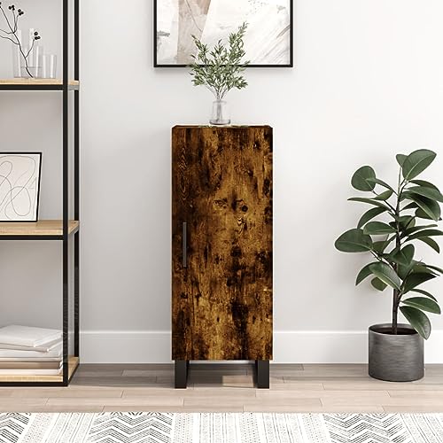 homiuse Sideboard aus Holz Multifunktionale Möbel Beistellschrank für Wohnzimmer Schlafzimmer oder Flur Minimalistischen Design Räuchereiche 34,5x34x90 cm homiuse Sideboard aus Holz Multifunktionale Möbel Beistellschrank für Wohnzimmer Schlafzimmer oder Flur Minimalistischen Design Räuchereiche 34,5x34x90 cm von homiuse