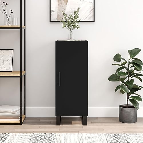 homiuse Sideboard aus Holz Multifunktionale Möbel Beistellschrank für Wohnzimmer Schlafzimmer oder Flur Minimalistischen Design Schwarz 34,5x34x90 cm homiuse Sideboard aus Holz Multifunktionale Möbel Beistellschrank für Wohnzimmer Schlafzimmer oder Flur Minimalistischen Design Schwarz 34,5x34x90 cm von homiuse