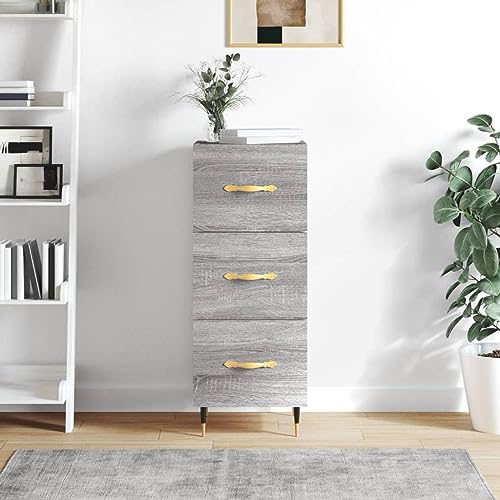 homiuse Sideboard aus Holz Multifunktionale Möbel für Wohnzimmer Schlafzimmer Büro oder Flur Minimalistischen Design Beistellschrank Grau Sonoma 34,5x34x90 cm homiuse Sideboard aus Holz Multifunktionale Möbel für Wohnzimmer Schlafzimmer Büro oder Flur Minimalistischen Design Beistellschrank Grau Sonoma 34,5x34x90 cm von homiuse