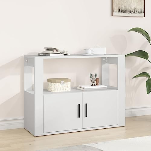 homiuse Sideboard aus Holz Multifunktionale Möbel für Wohnzimmer Schlafzimmer Büro oder Flur Minimalistischen Design Beistellschrank Weiß 80x30x60 cm homiuse Sideboard aus Holz Multifunktionale Möbel für Wohnzimmer Schlafzimmer Büro oder Flur Minimalistischen Design Beistellschrank Weiß 80x30x60 cm von homiuse