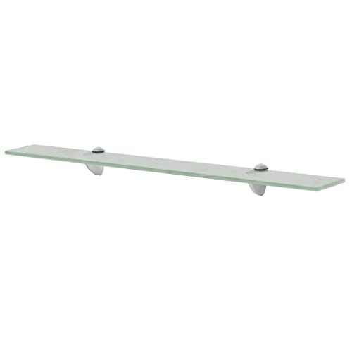 homiuse Wandregal Schwebendes Regal Glas 70x20 cm 8 mm Regal Wand KüChe Regale FüR WäNde HäNgeregal Wandboard Shelf Regal Badezimmer Bilderleiste Kleines Regal Mattiertes Weiß von homiuse