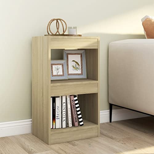 homiuse Wohnzimmer MöBel Sonoma-Eiche 40x30x72 cm Holzregal Raumteiler Regal Holzregal Wohnzimmer MöBel Regal Holz MöBel FüR Arbeitszimmer Raumtrenner Regal Bookshelf WüRfelregal Treppenregal von homiuse