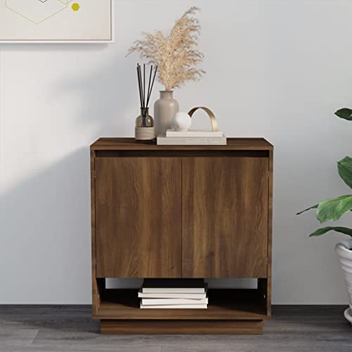 homiuse kommode mit schubladen Sideboard Braune Eichen-Optik kommode 70x41x75 cm komodenschrank komodenschrank Sideboard Wohnzimmer wohnzimmerschränke von homiuse