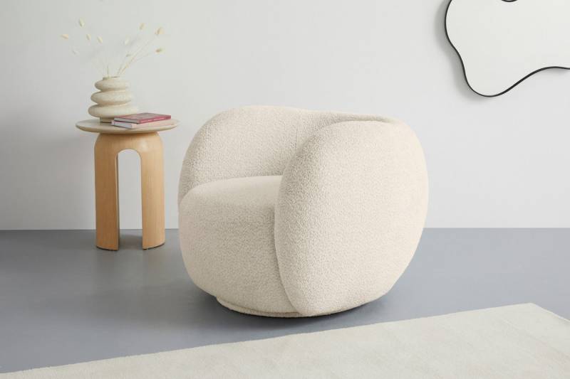 homsy by Ana Johnson Sessel Pebbla, exklusiver, formschöner Designsessel, Drehsessel, Mit oder ohne Drehfunktion, in Luxus-Microfaser oder Chenille von homsy by Ana Johnson