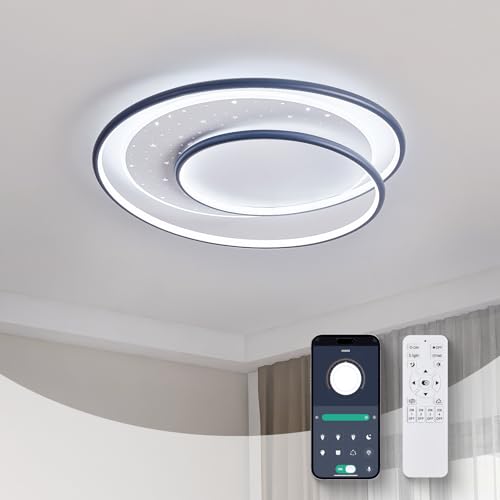 homwarmy LED Deckenlampe Sternenhimmel Kinderzimmer Lampe Decke Deckenlampen mit Fernbedienung 42W Deckenlampe Schlafzimmer Modern Deckenleuchte Wohnzimmer 55cm Deckenlampe Küche Deckenleuchte homwarmy LED Deckenlampe Sternenhimmel Kinderzimmer Lampe Decke Deckenlampen mit Fernbedienung 42W Deckenlampe Schlafzimmer Modern Deckenleuchte Wohnzimmer 55cm Deckenlampe Küche Deckenleuchte von homwarmy