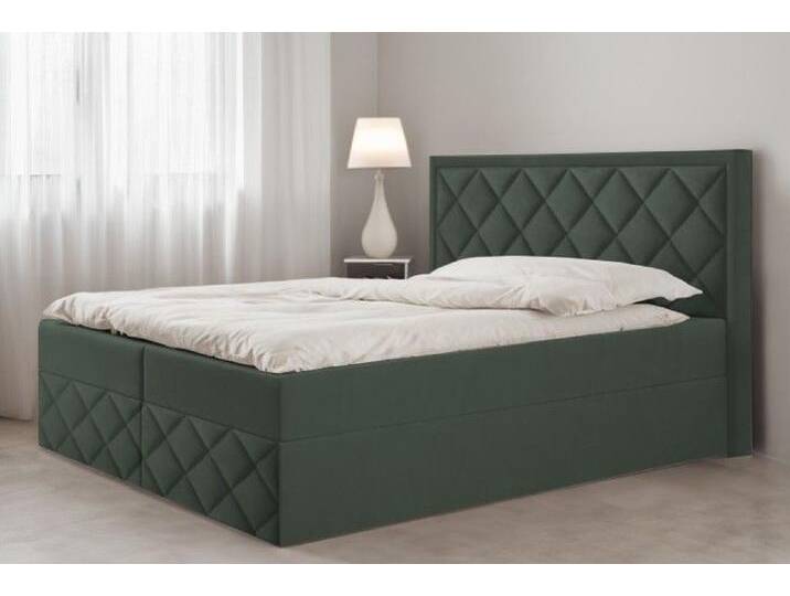 Bett Doppelbett Boxspringbett DORI 3 mit Bonell-Matratze + 2 Bettkästen , H3 von hood.de