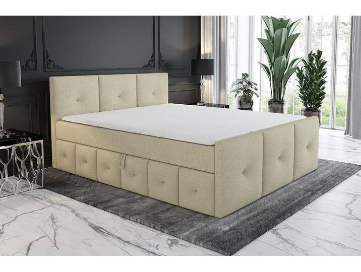 Boxspringbett BOE mit Bonell-Matratze und Topper von hood.de