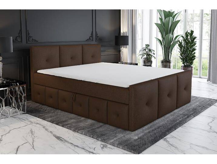 Boxspringbett BOE mit Bonell-Matratze und Topper von hood.de