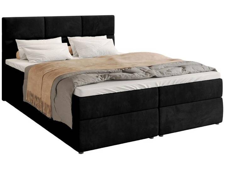 Boxspringbett BOSTON mit 2 Bettkästen, Doppelbett 140/160/180x200 cm Bonell + Topper von hood.de