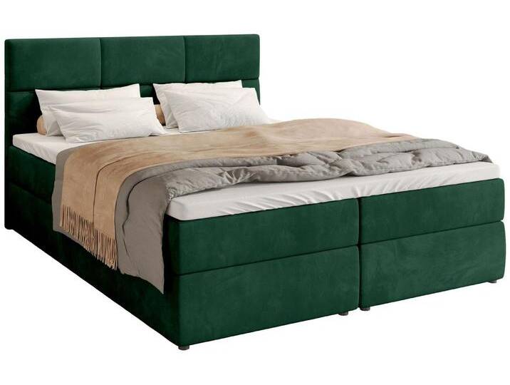 Boxspringbett BOSTON mit 2 Bettkästen, Doppelbett 140/160/180x200 cm Bonell + Topper von hood.de