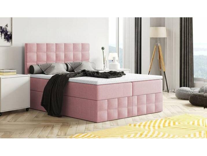 Boxspringbett MERA Premium, 2 Bettkästen, 140/160/180 x 200 cm + Topper T25, H3 von hood.de
