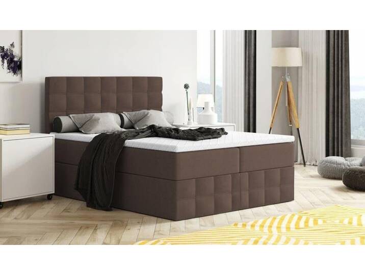 Boxspringbett MERA Premium, 2 Bettkästen, 140/160/180 x 200 cm + Topper T25, H3 von hood.de