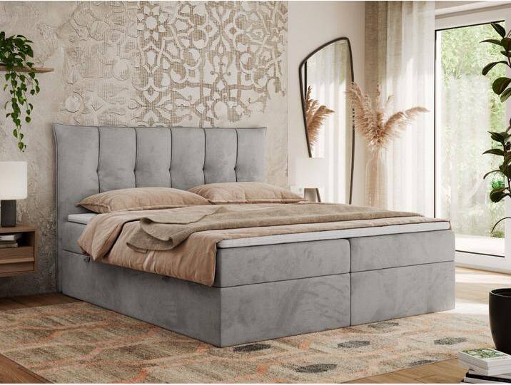 Boxspringbett Premium 10 mit gestepptem Kopfteil Multipocket-Matratze und Topper Boxspringbett Premium 10 mit gestepptem Kopfteil Multipocket-Matratze und Topper von hood.de