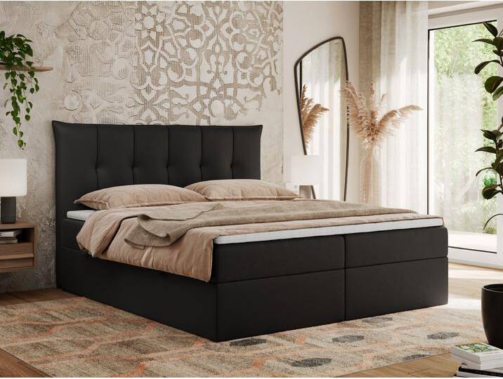Boxspringbett Premium 10 mit gestepptem Kopfteil Multipocket-Matratze und Topper Boxspringbett Premium 10 mit gestepptem Kopfteil Multipocket-Matratze und Topper von hood.de