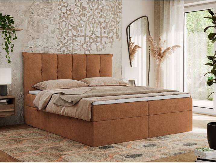 Boxspringbett Premium 10 mit gestepptem Kopfteil Multipocket-Matratze und Topper Boxspringbett Premium 10 mit gestepptem Kopfteil Multipocket-Matratze und Topper von hood.de