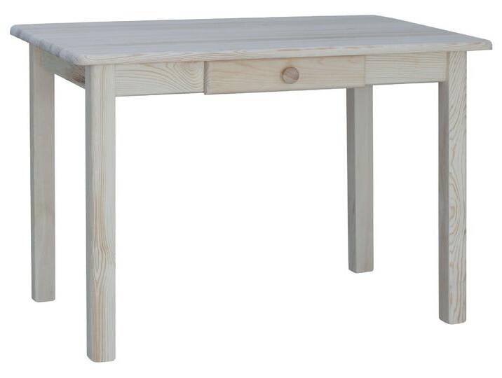 Esstisch Küchentisch Speisetisch Tisch Kiefer massiv Unbehandelt mit Schublade von hood.de