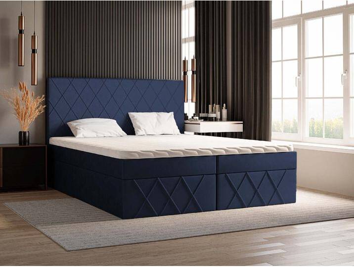 Goldstoff Boxspringbett MOLLY Komplett-Set mit Matratze und Topper Verschiedene Farb Goldstoff Boxspringbett MOLLY Komplett-Set mit Matratze und Topper Verschiedene Farb von hood.de