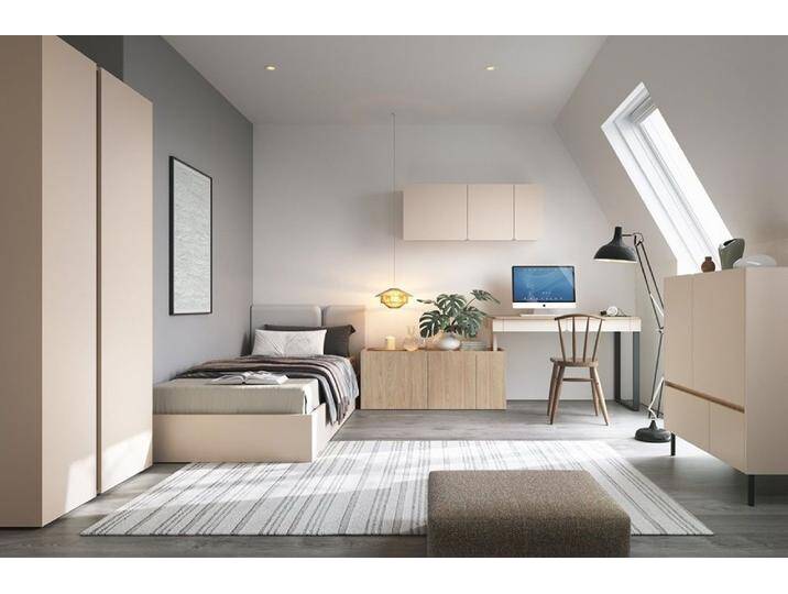 Jugendzimmer Kinderzimmer komplett LARIS Set A Schrank Schreibtisch Bett 90/120 x 200 von hood.de