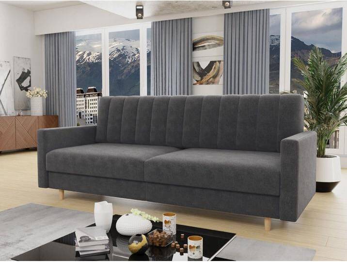 Schlafsofa Sara - Couch mit Schlaffunktion Sofa mit Bettkasten Bettfunktion Bettsofa Schlafsofa Sara - Couch mit Schlaffunktion Sofa mit Bettkasten Bettfunktion Bettsofa von hood.de