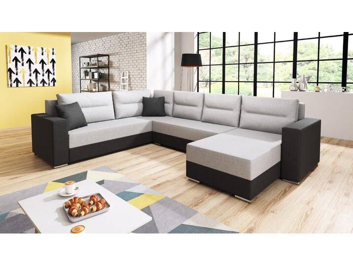 Sofa Couch Garnitur Sofagarnitur Captain U mit Schlaffunktion Wohnlandschaft NEU von hood.de