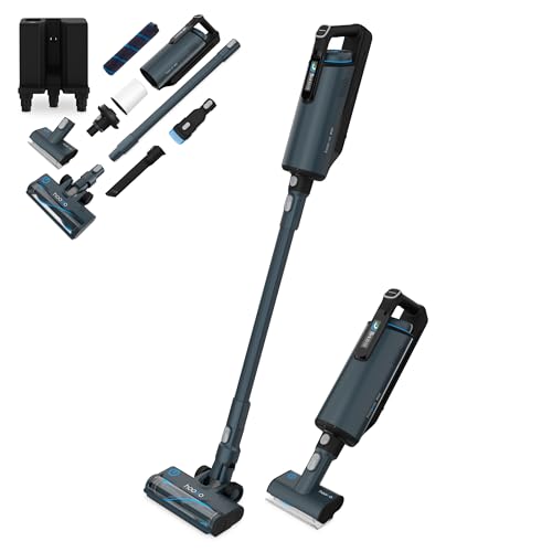 hoogo Akku-Staubsauger BS5 mit Beutel | 400 W | 30 kPa | kabellos | bis zu 60 Min. Laufzeit | Handstaubsauger | HEPA13-Filter | Tierhaarentfernung | LED-Beleuchtung von hoogo