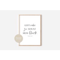Christliches Poster Gott Nahe Zu Sein Ist Mein Glück Bibelvers A6, A5, A4. A3 Print Geschenk Bibel Jesus Psalm von hopebloomshineposter