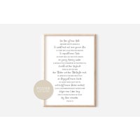 Christliches Poster Psalm 23 Der Herr Ist Mein Hirte Bibelvers A4 A3 Geschenk Freundin Bibelposter von hopebloomshineposter