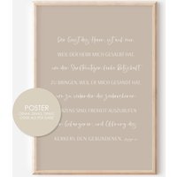 Poster Jesaja 61 Zeit A4 A3 Hoffnung Christliches Print Spruch Bibel Familie Wohnzimmer Geschenk von hopebloomshineposter