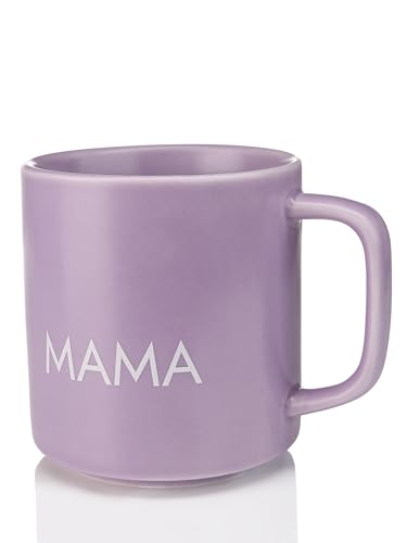 Giftandprint Tasse Lavender Mama mit Henkel, Geschenke für Mama Muttertag Beste Mama Geschenk Muttertagsgeschenk Kaffeebecher mit Henkel minimalistisch modern, Keramik,250 ml von hoppala