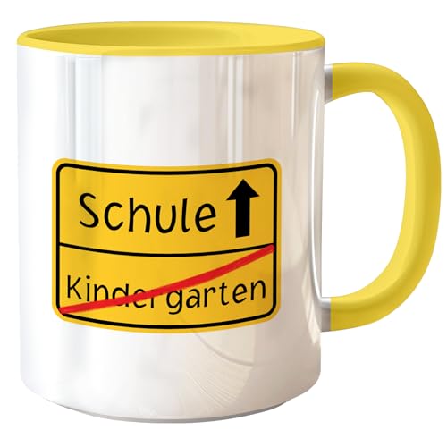 Tasse Einschulung Junge & Mädchen – Geschenk zum Schulanfang – Idee für Schultüte Füllung – Kinder Kaffeebecher mit Namen – Geschenk zum 1. Schultag & Schulstart Tasse Einschulung Junge & Mädchen – Geschenk zum Schulanfang – Idee für Schultüte Füllung – Kinder Kaffeebecher mit Namen – Geschenk zum 1. Schultag & Schulstart von hoppala