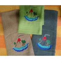 Big Island Lava Geschirrtuch, Mauna Loa Vulkan, Von Hawaii, Vulkan Handtücher Hoppers Art Big Island Lava Geschirrtuch, Mauna Loa Vulkan, Von Hawaii, Vulkan Handtücher Hoppers Art von hoppersart