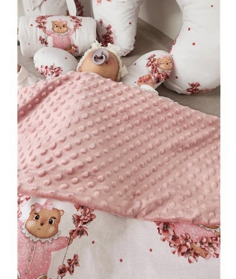 Babydecke Baby Steppdecke Kuscheldecke Minky+Baumwolle BETTY, hopsibaby, mit Füllung von hopsibaby