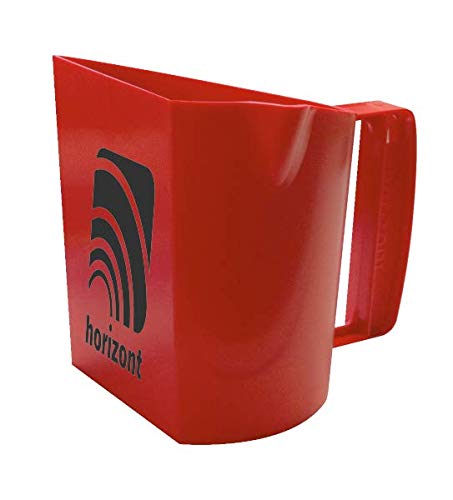 horizont Futterbecher mit Skala, 1,5l Fassungsvermögen, Futterschaufel, Messbecher, Sackschaufel von horizont