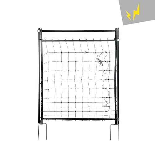 horizont Hotgate Tor für Weidezaunnetz - für Netze mit einer Höhe von 90 bis 105cm - elektrifizierbar, Gartenzaun Tor, Tür für Netze, Tor für Geflügelnetz von horizont